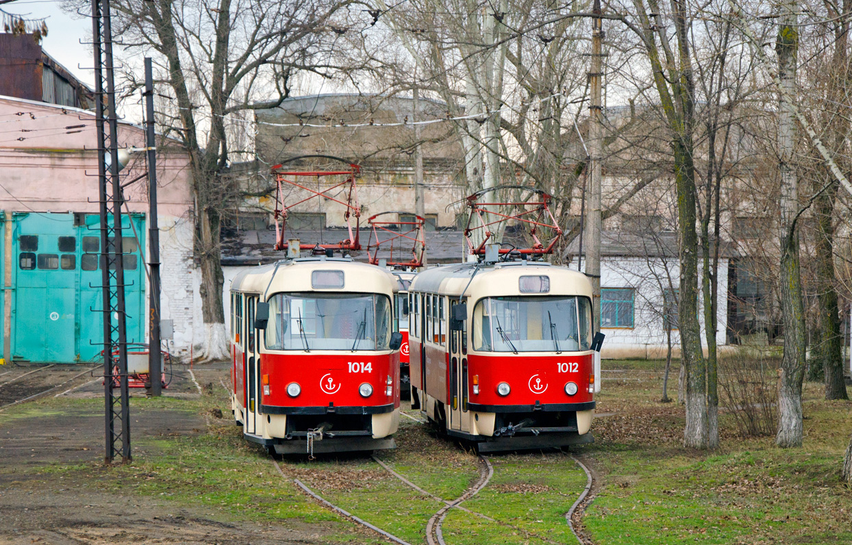 Мариуполь, Tatra T3SUCS № 1014; Мариуполь, Tatra T3SUCS № 1012