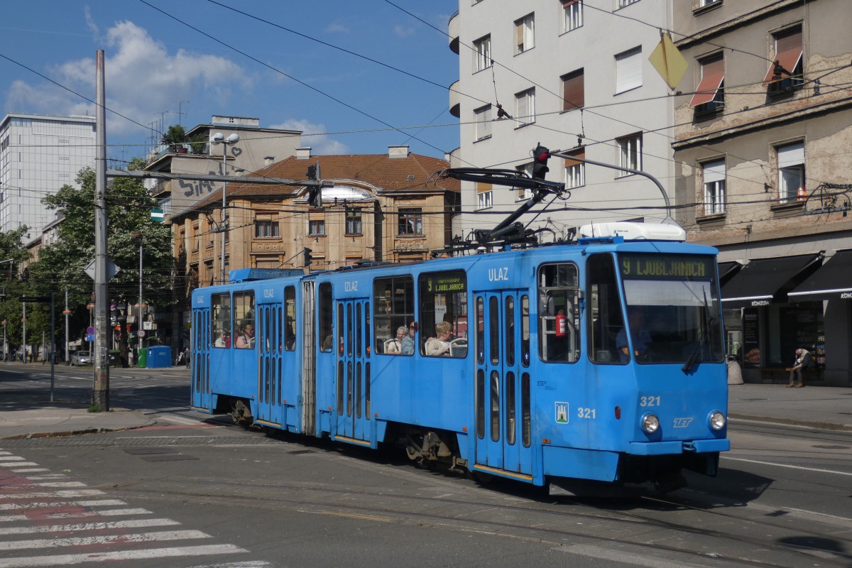 Загреб, Tatra KT4YU № 321