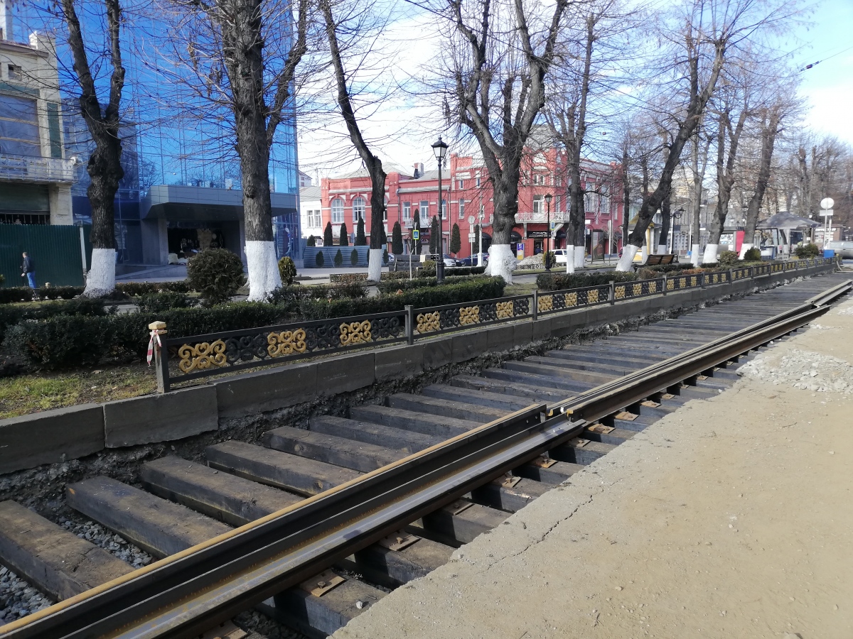 Уладзікаўказ — Строительство, ремонт и реконструкция трамвайных линий