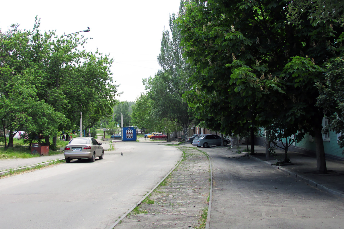 Zaporizhzhia — Tram line via Hliserna Vulytsia