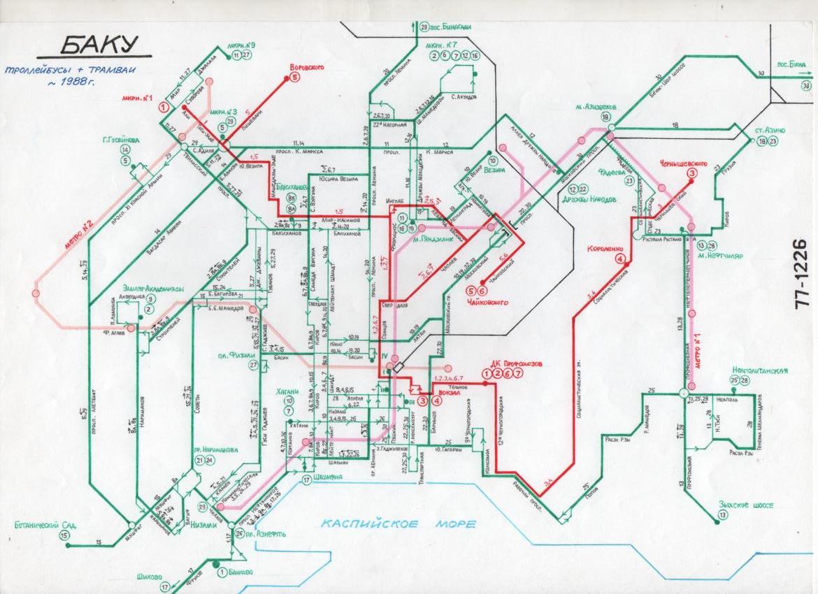 Баку — Схемы
