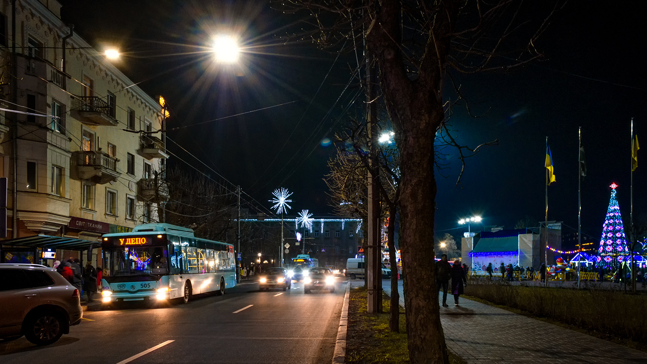 Tšernihiv, Etalon T12110 “Barvinok” # 505; Tšernihiv — Trolleybus lines