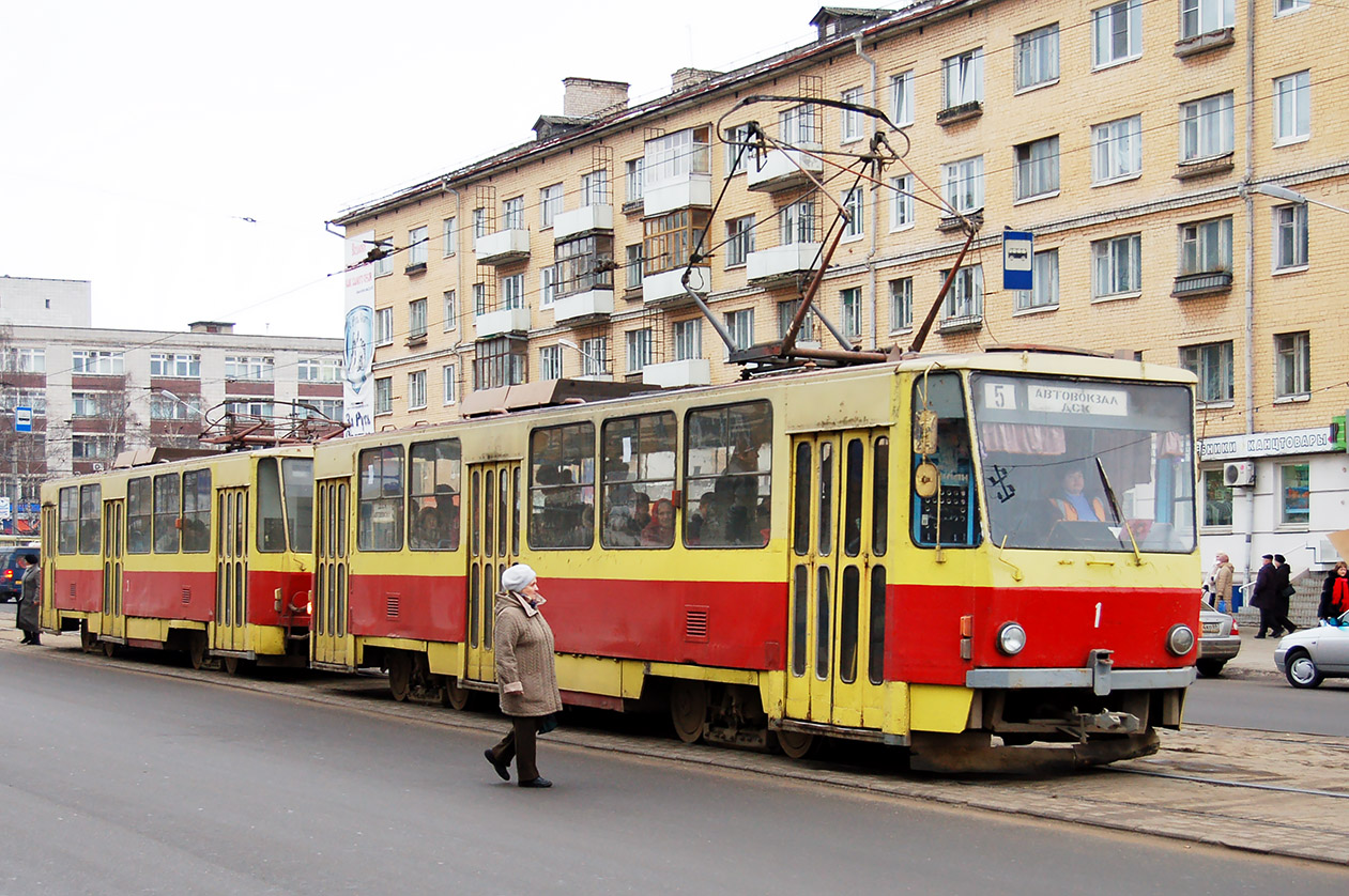 Тверь, Tatra T6B5SU № 1; Тверь — Тверской трамвай в начале 2000-х гг. (2002 — 2006 гг.)