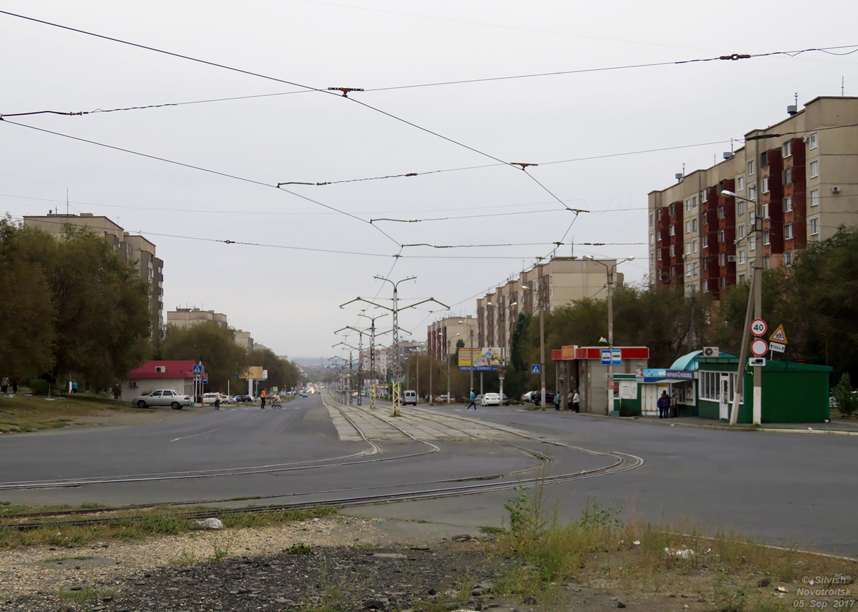 Novotroitsk — Tram lines and loops