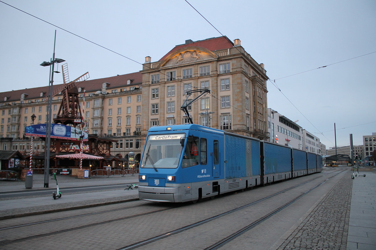 Dresden, Schalker Eisenhütte CarGoTram № 2003; Dresden — Freight tramway "CarGoTram" (2001 — 2020)