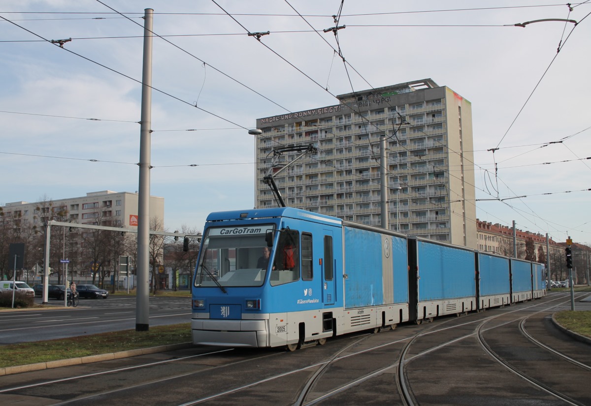 Дрезден, Schalker Eisenhütte CarGoTram № 2005; Дрезден — Грузовой трамвай «CarGoTram» (2001 — 2020)