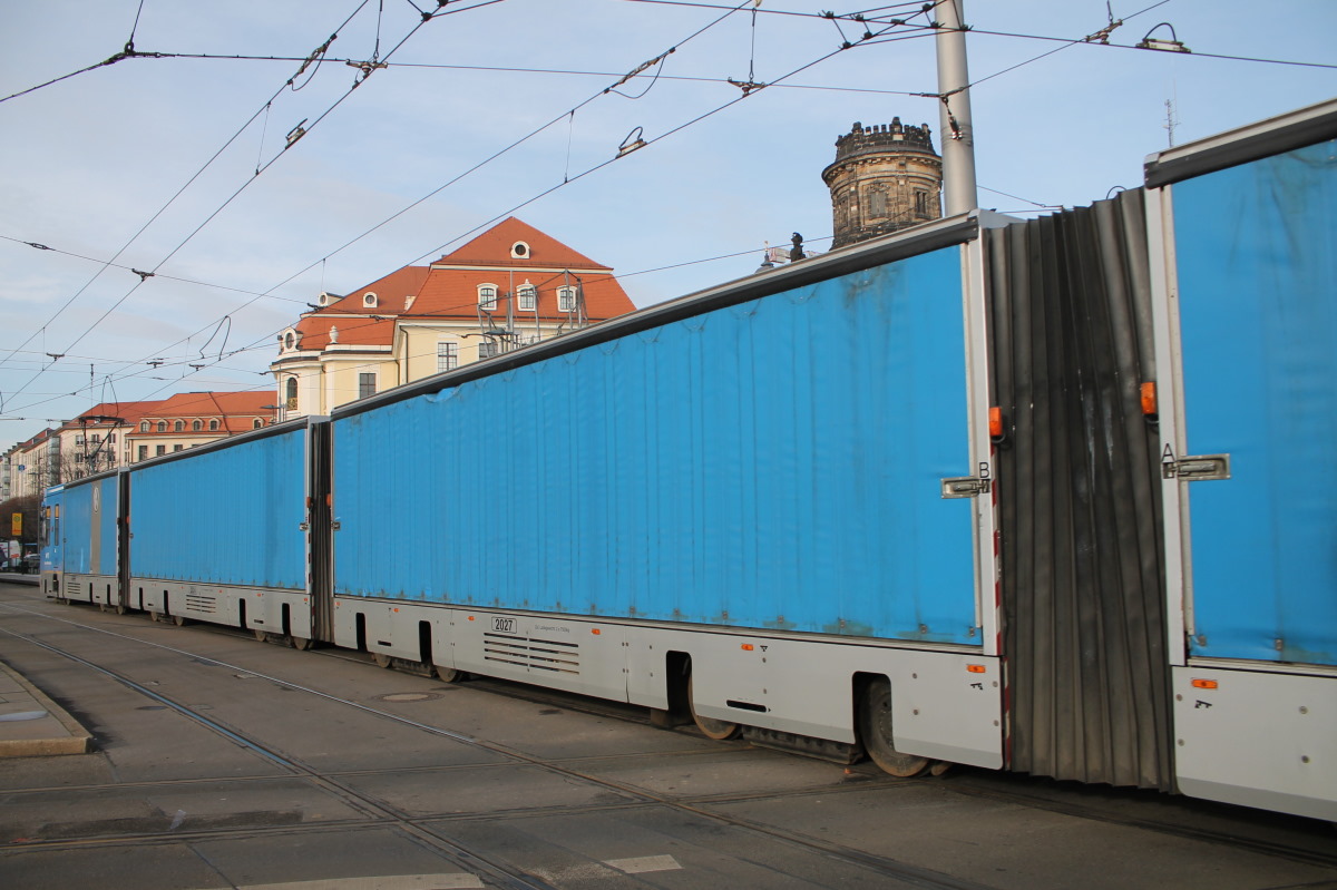 Дрезден, CarGoTram прицепной № 2027; Дрезден — Грузовой трамвай «CarGoTram» (2001 — 2020)