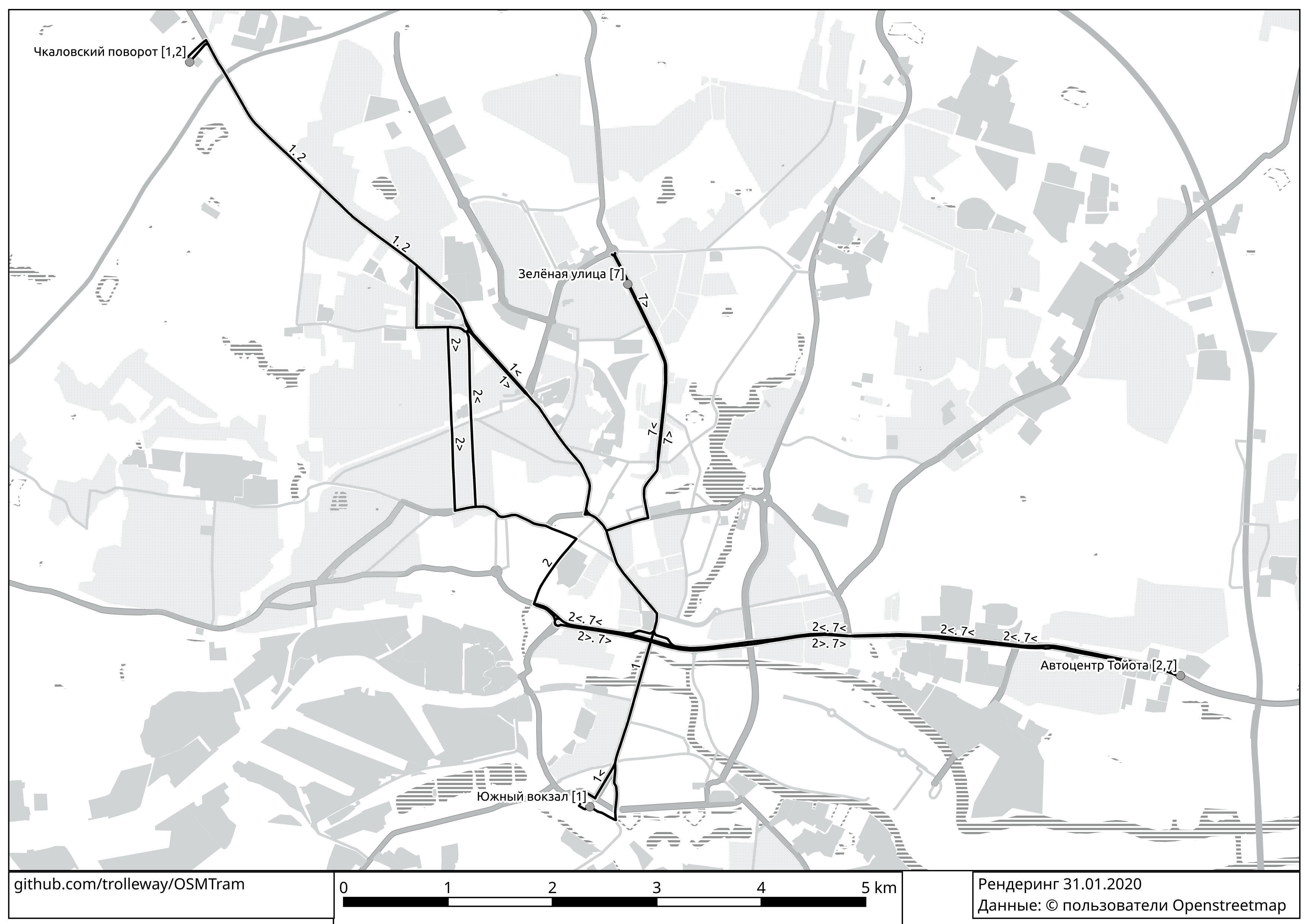 Карты, созданные с использованием OpenStreetMap; Калининград — Схемы