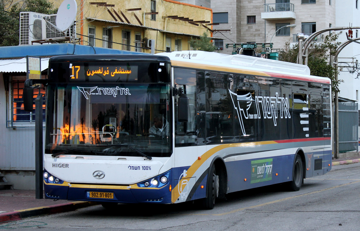 Tel Aviv, Higer KLQ6125GEV3 № 18