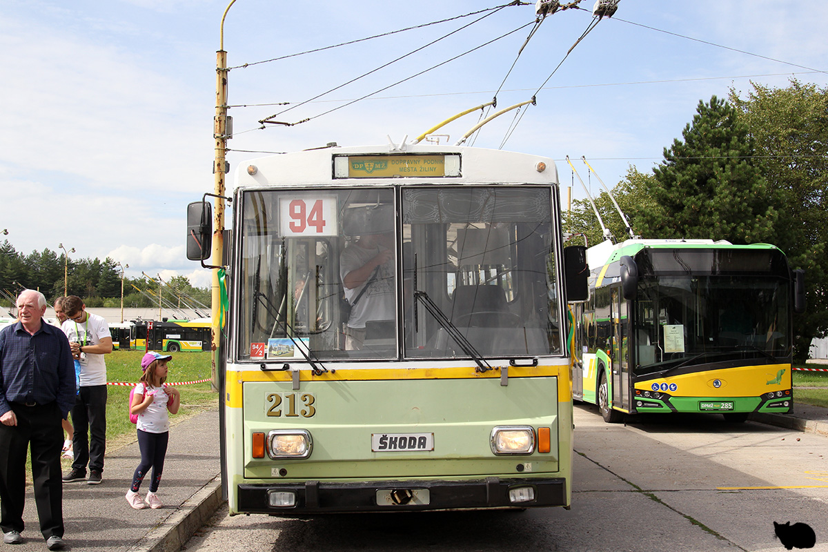 Жилина, Škoda 14Tr14/7 № 213; Жилина — Церемония прощания с троллейбусами Шкода 14Tr & 15Tr (17.08.2019)