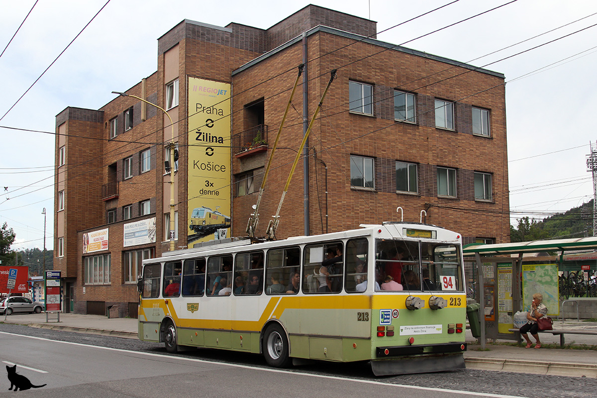 Жилина, Škoda 14Tr14/7 № 213; Жилина — Церемония прощания с троллейбусами Шкода 14Tr & 15Tr (17.08.2019)