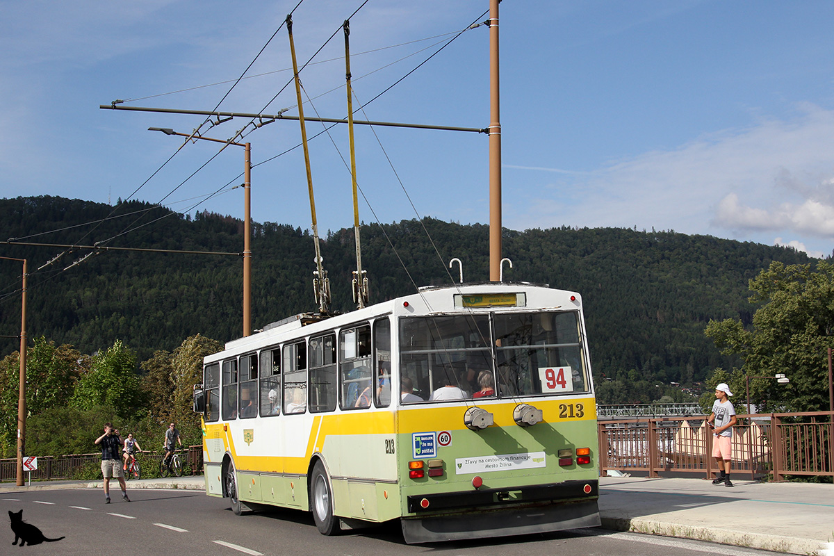 Жилина, Škoda 14Tr14/7 № 213; Жилина — Церемония прощания с троллейбусами Шкода 14Tr & 15Tr (17.08.2019)