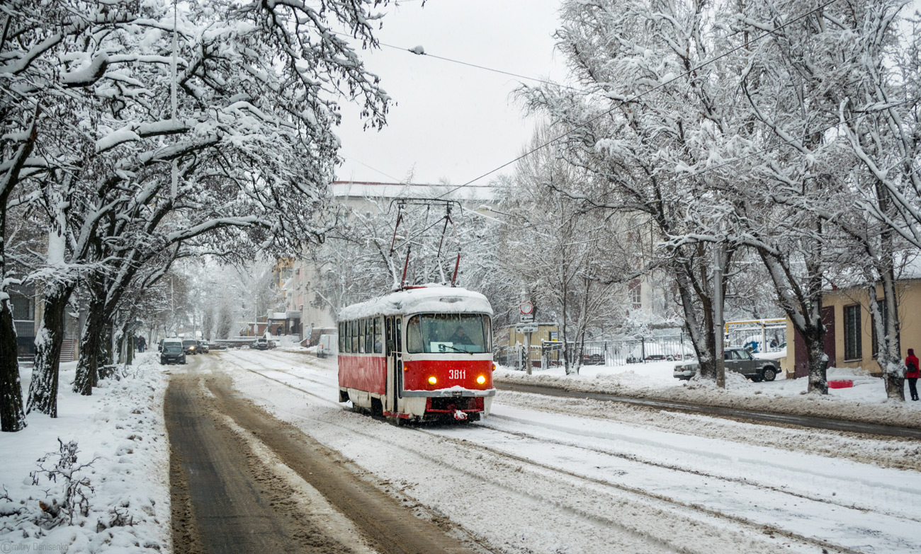 Донецк, Tatra T3SU (двухдверная) № 3811