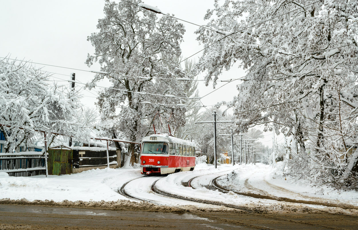 Doņecka, Tatra T3SU (2-door) № 3811; Doņecka — Tram line to Mushketovo station