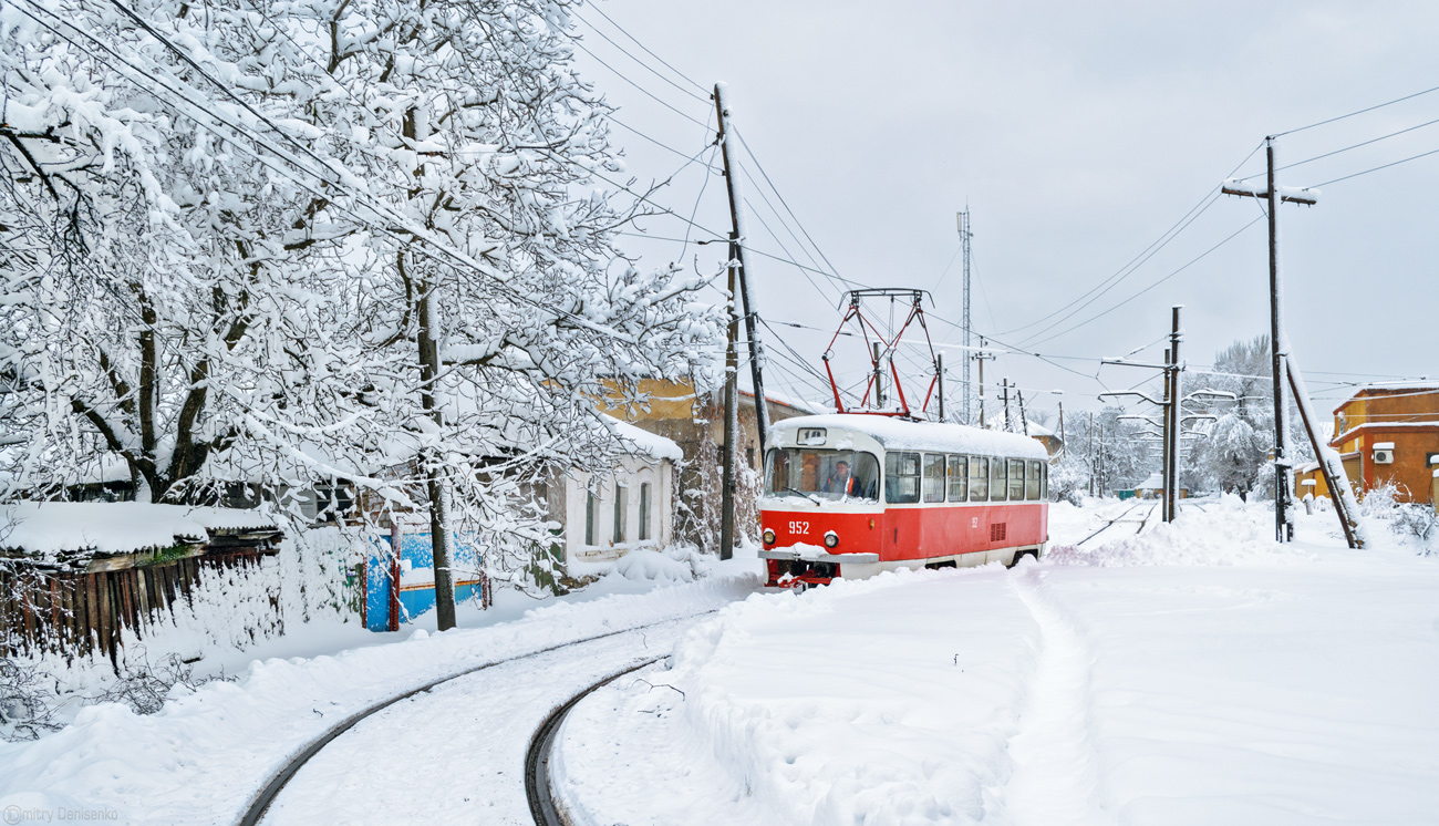 Донецк, Tatra T3SU № 952 (3952); Донецк — Трамвайная линия к станции Мушкетово