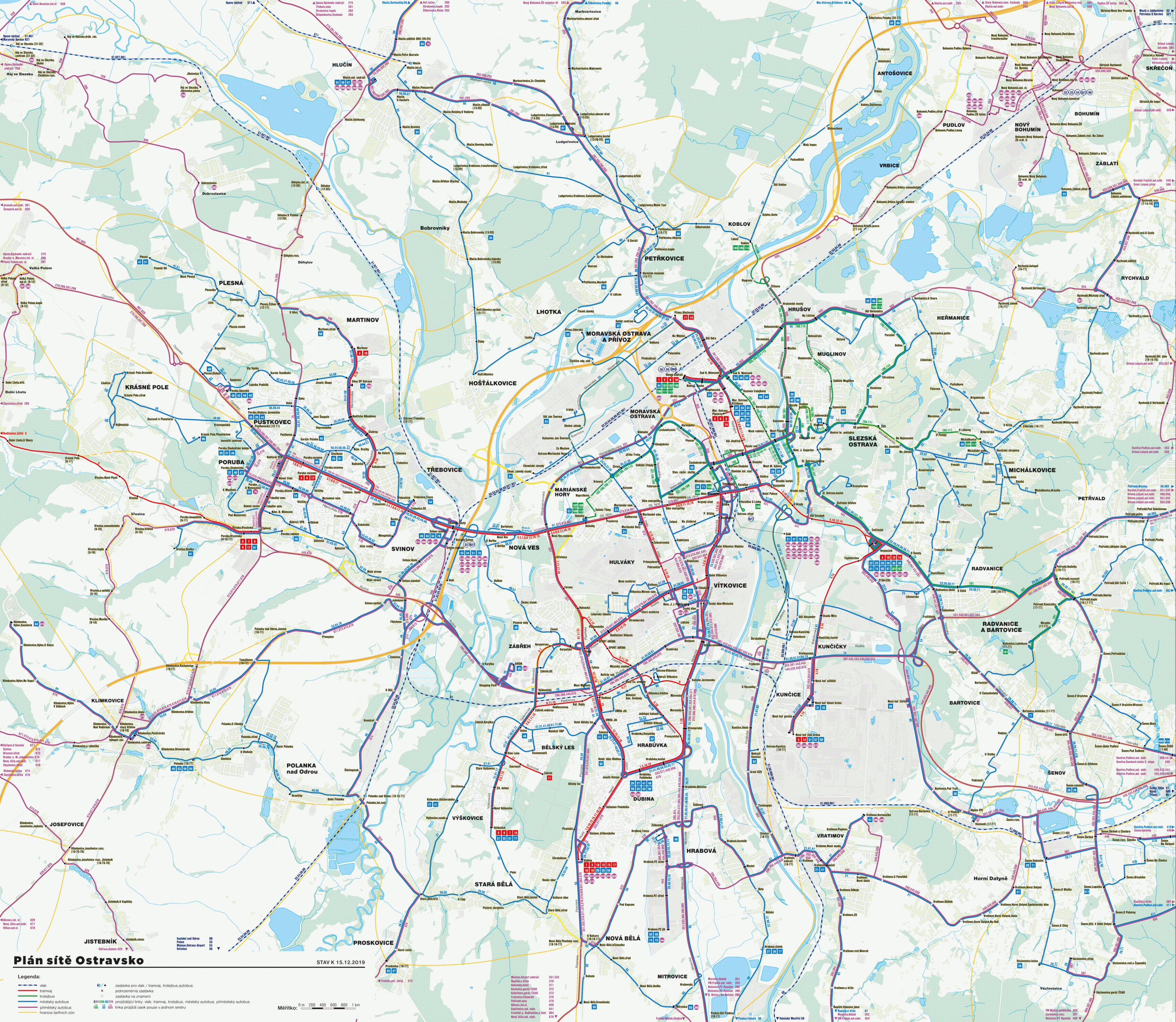 Острава — Схемы