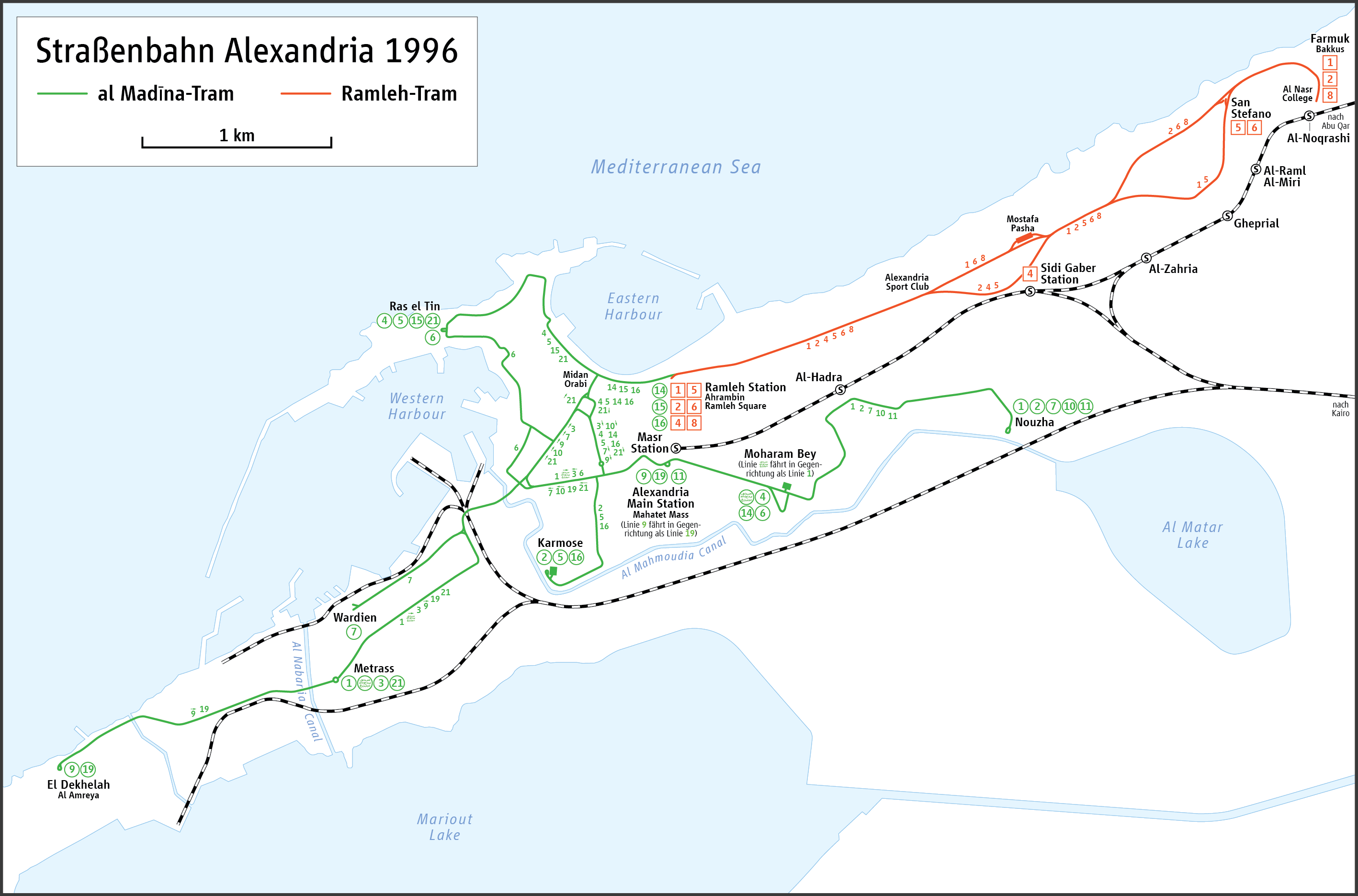 Александрия — Схемы