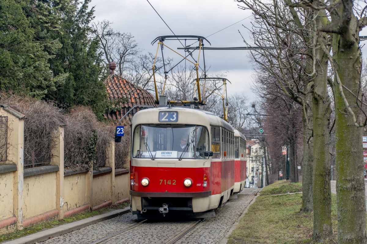 Прага, Tatra T3SUCS № 7142