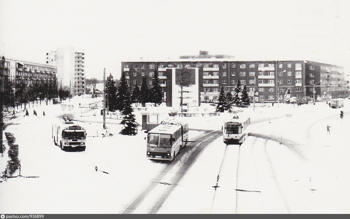 Tver, ZiU-682V-012 [V0A] Nr 110; Tver, 71-608K Nr 155; Tver — Streetcar lines: Proletarsky District; Tver — Trolleybus lines: Proletarsky district; Tver — Tver streetcar in the 1990s.; Tver — Tver trolleybus in the 1990s