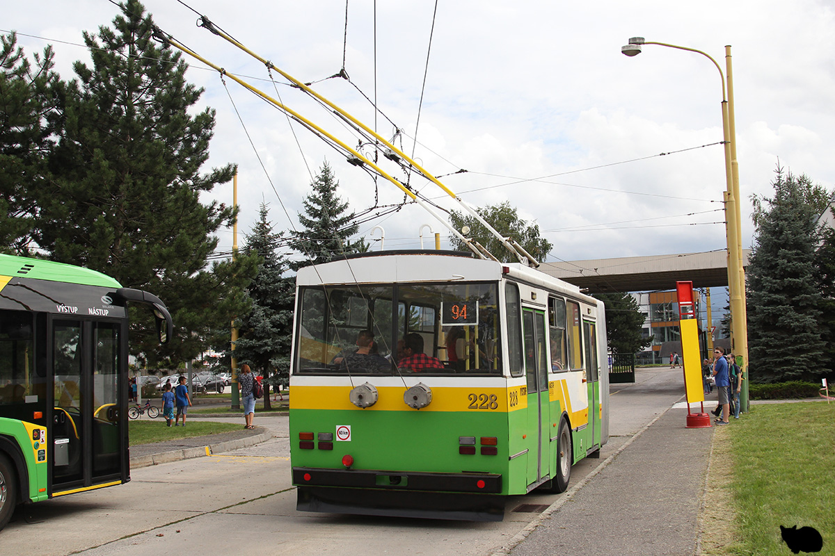 Жилина, Škoda 15Tr10/7 № 228; Жилина — Церемония прощания с троллейбусами Шкода 14Tr & 15Tr (17.08.2019)