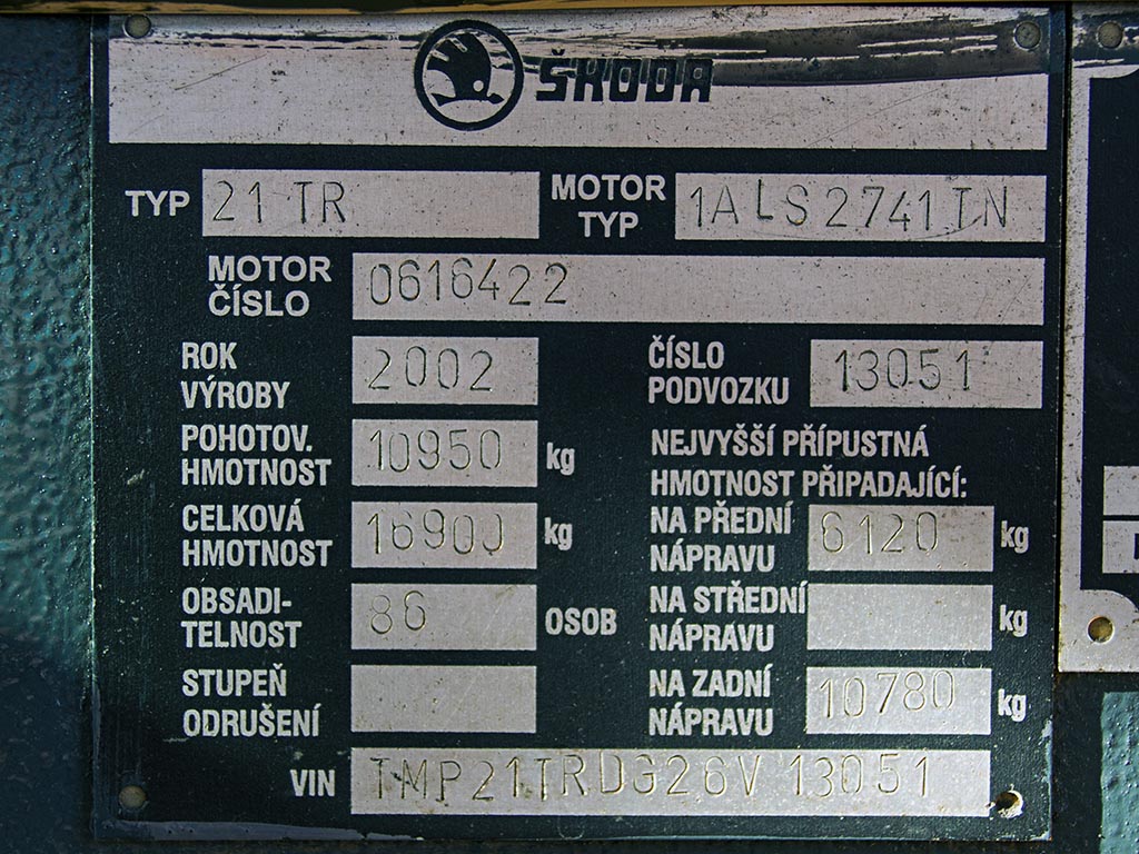 Острава, Škoda 21Tr № 3315