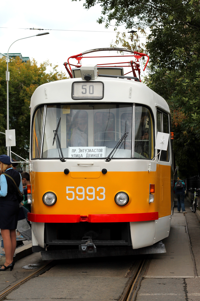 Москва, Tatra T3SU № 5993; Москва — День Московского транспорта 13 июля 2019