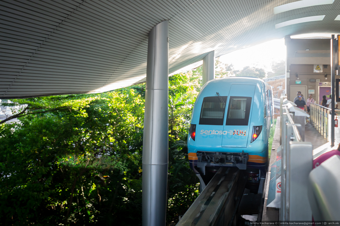 Singapore, Hitachi Small series № blue; Singapore — Transport Monorail Sentosa Express