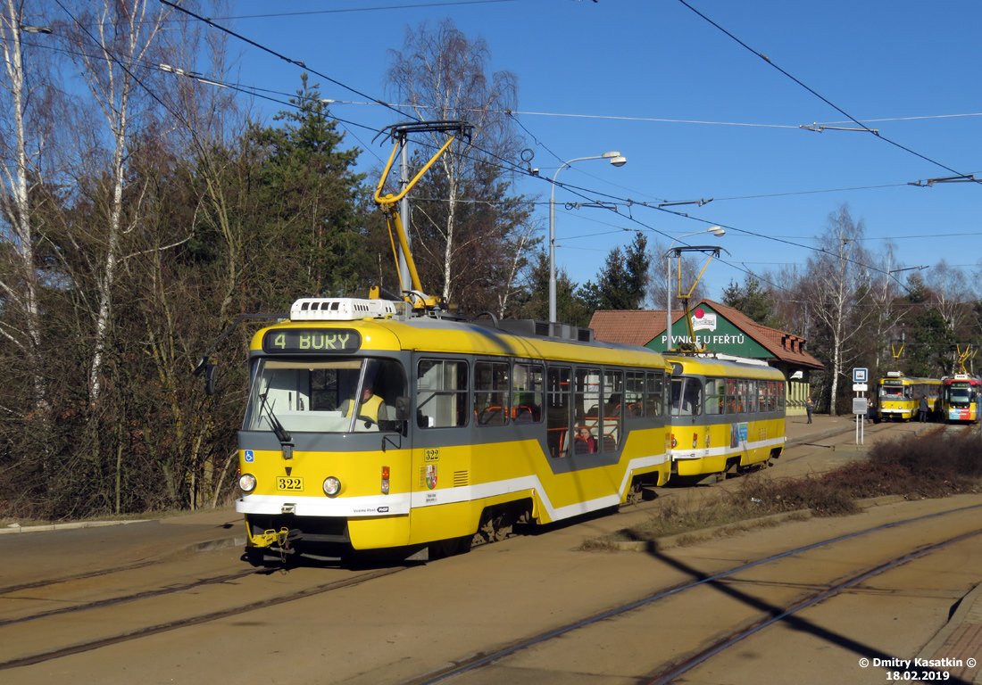 Пльзень, Tatra T3R.PLF № 322
