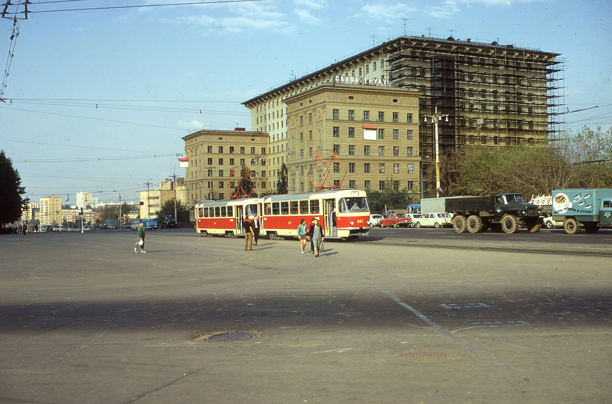 Москва, Tatra T3SU (двухдверная) № 997; Москва — Исторические фотографии — Трамвай и Троллейбус (1946-1991)