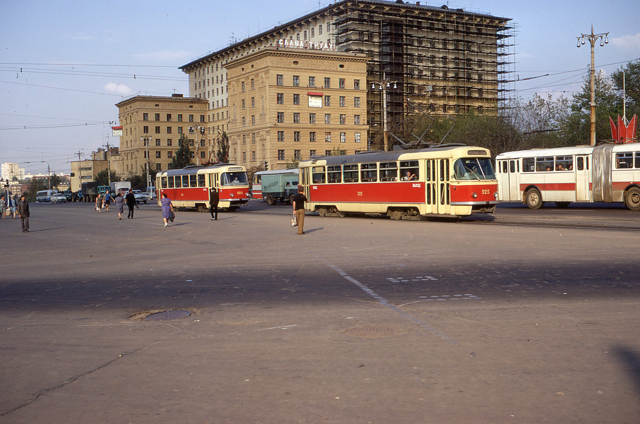 Москва, Tatra T3SU (двухдверная) № 525; Москва — Исторические фотографии — Трамвай и Троллейбус (1946-1991)