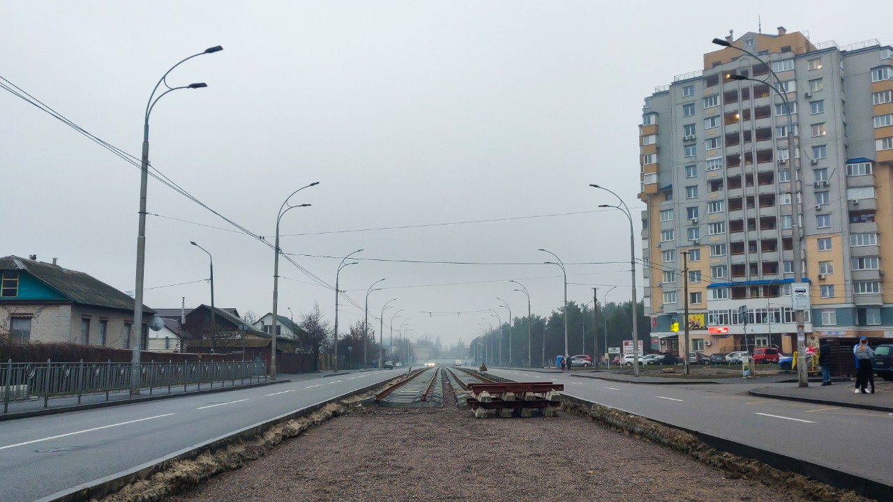 Kijów — Rebuilding of the tram line (Almatynska street); Kijów — Tramway lines: Darnytske depot network