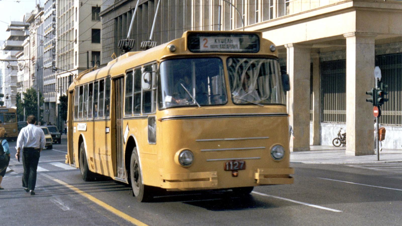 雅典, Lancia Esatau Biamax/CGE # 1127; 雅典 — Trolleybuses — old photos
