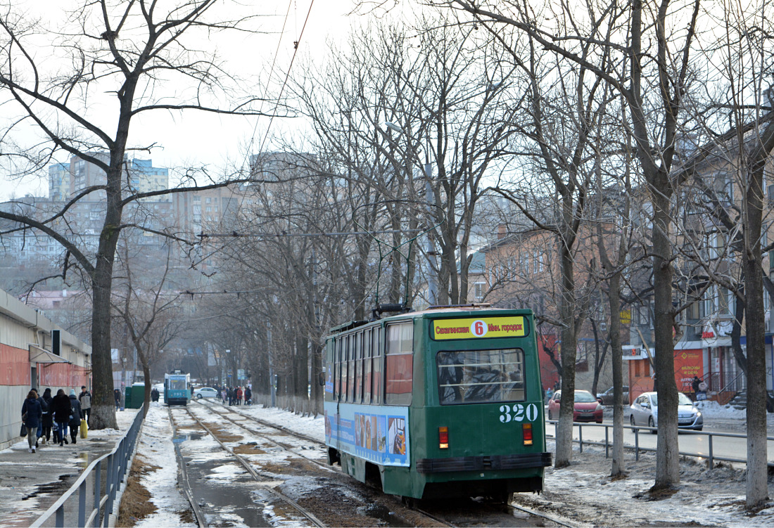 Vladivostok, 71-132 (LM-93) Nr 320; Vladivostok — Miscellaneous photos; Vladivostok — Theme trams