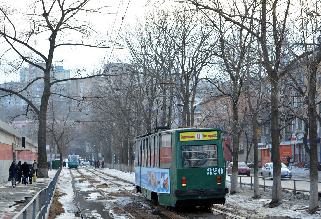 Vladivostok, 71-132 (LM-93) nr. 320; Vladivostok — Miscellaneous photos; Vladivostok — Theme trams