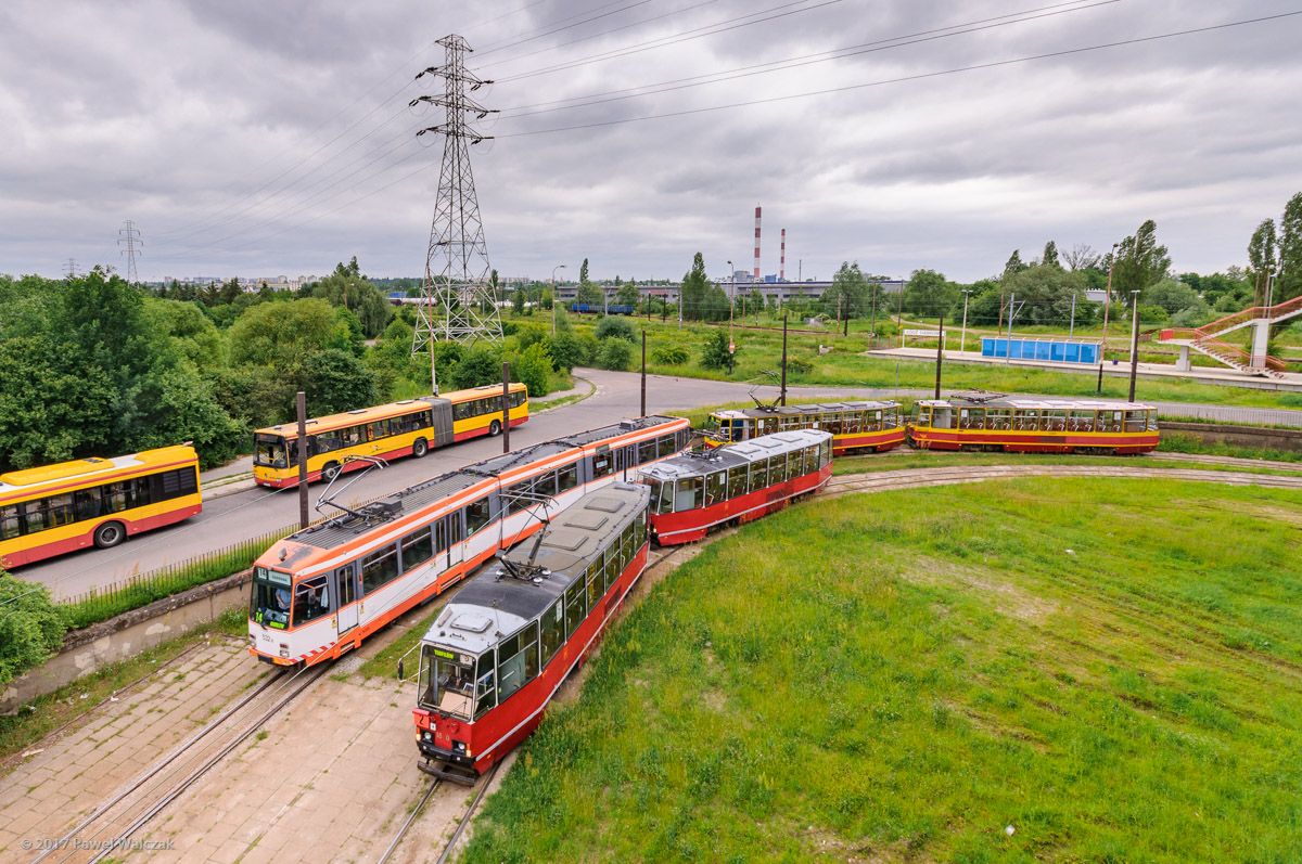 Лодзь, Konstal 805Na № 1830; Лодзь — Конечные станции и разворотные кольца