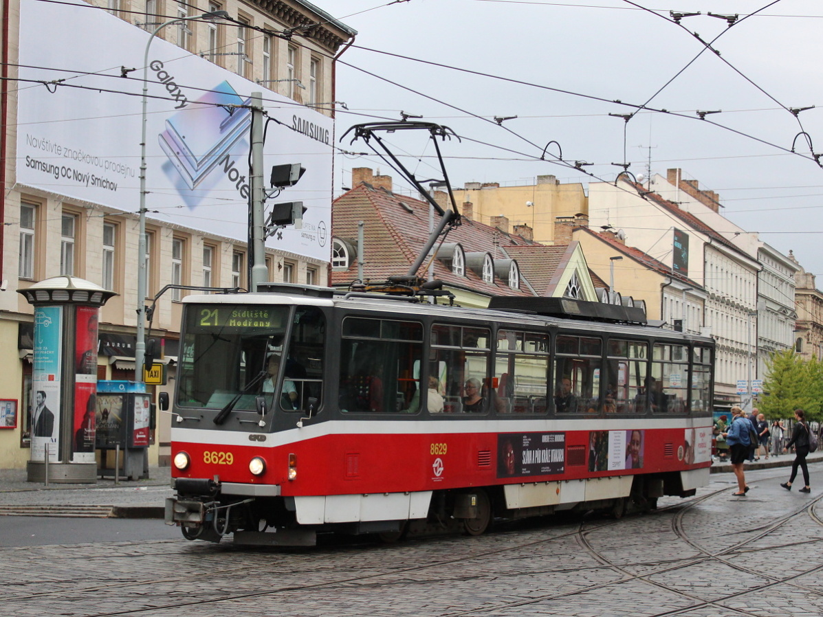 Prague, Tatra T6A5 N°. 8629