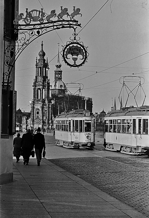 Дрезден, Christoph & Unmack Großer Hecht № 1734; Дрезден — Старые фотографии (трамвай)