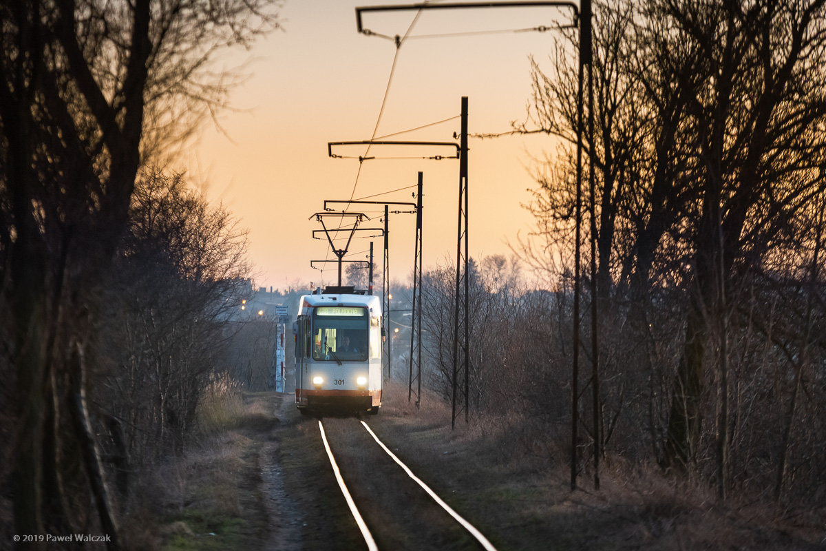 Лодзь, Duewag M6S № 301; Лодзь — Пригородные трамваи — Лютомерск