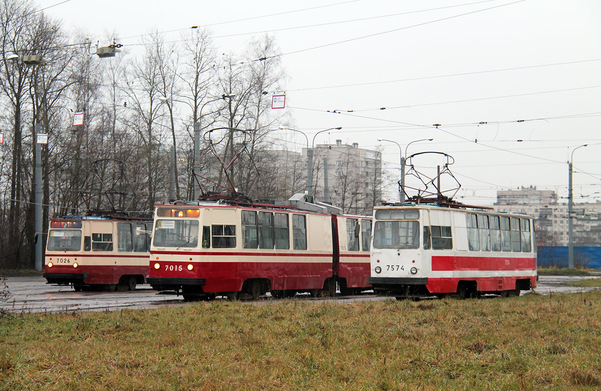 Санкт-Петербург, ЛМ-68М № 7574; Санкт-Петербург — Конечные станции и разворотные кольца