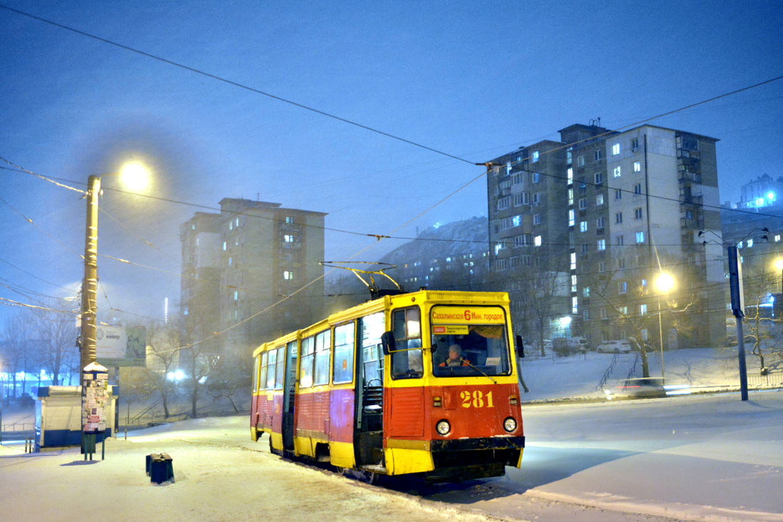 Wladiwostok, 71-605A Nr. 281; Wladiwostok — Snowfalls