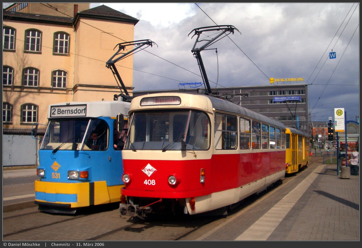 Хемниц, Tatra T3D № 408