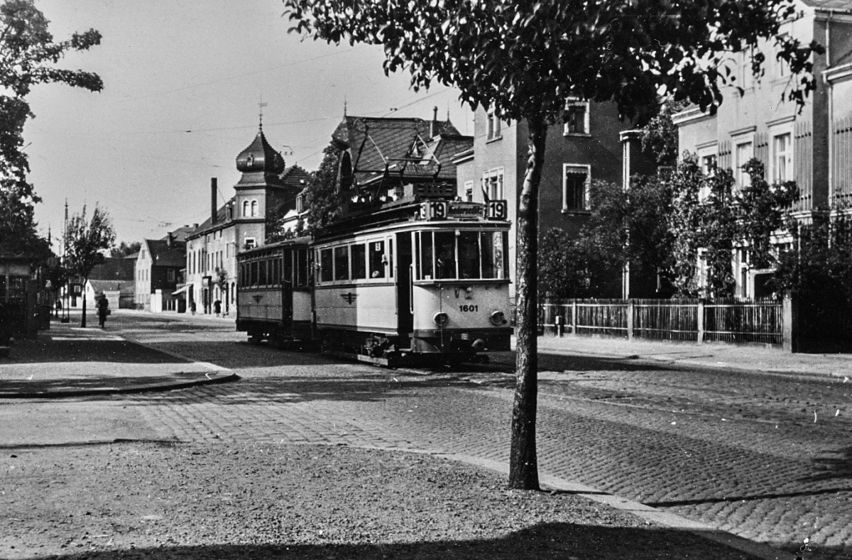 Дрезден, Двухосный моторный Dresden № 1601; Дрезден — Старые фотографии (трамвай)