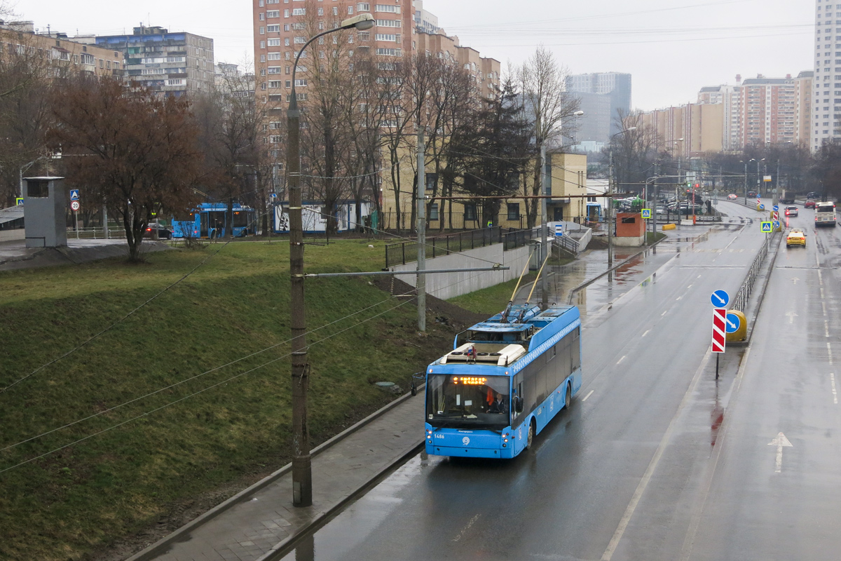 Москва, Тролза-5265.00 «Мегаполис» № 1486; Москва — Троллейбусные линии: САО