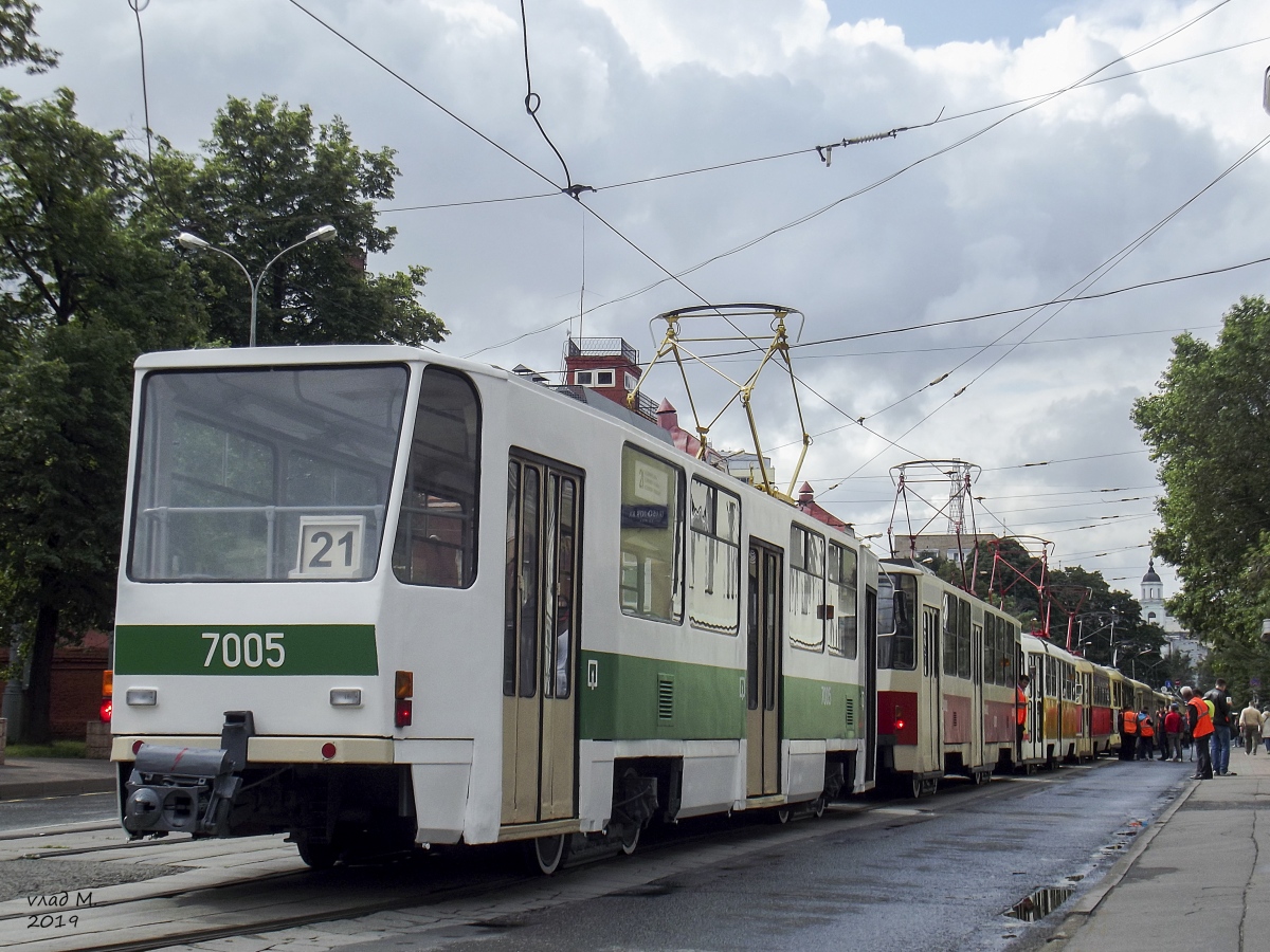 Москва, Tatra T7B5 № 7005; Москва — День Московского транспорта 13 июля 2019