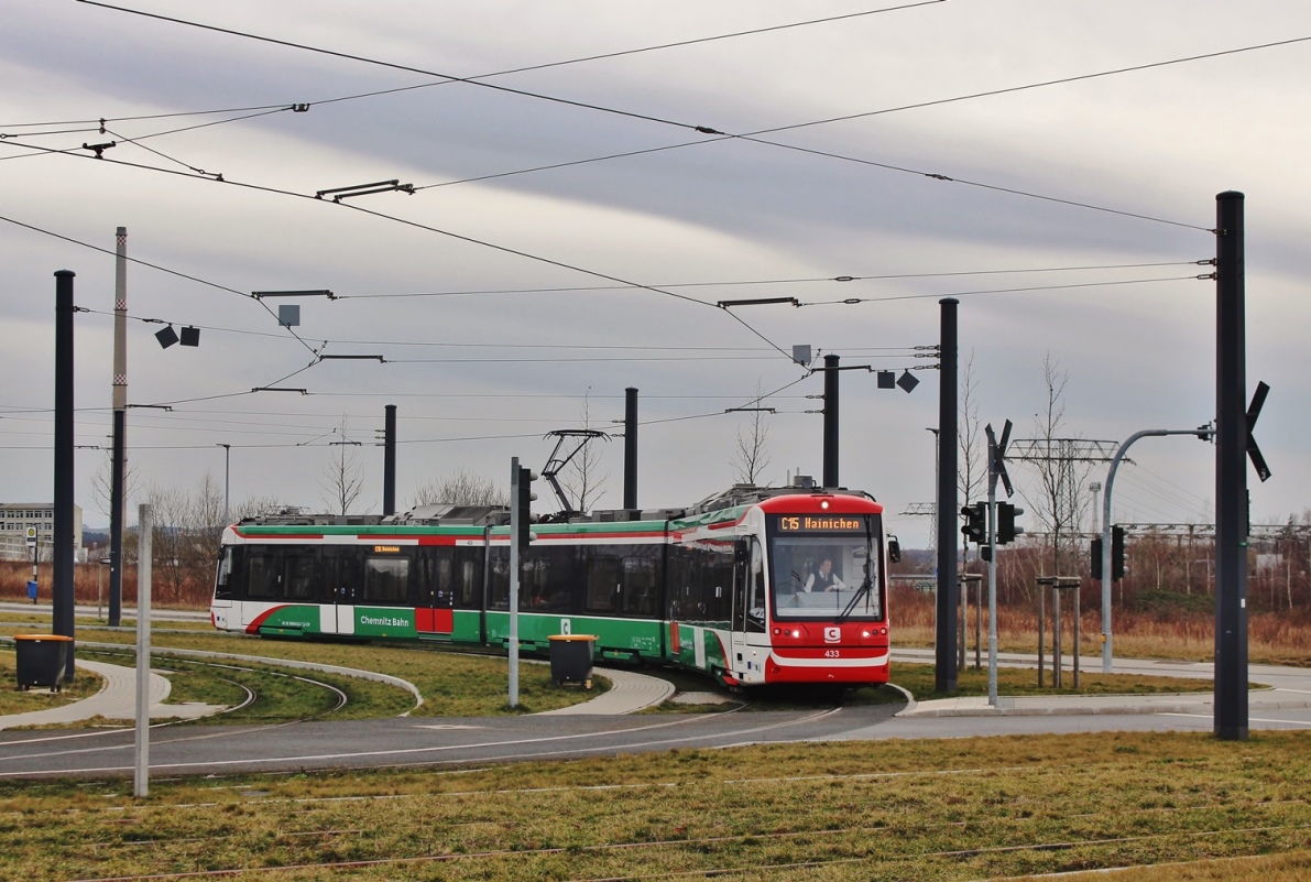 Хемниц, Vossloh Citylink № 433; Хемниц — Трамвайно-железнодорожная система «Хемницер Модель»