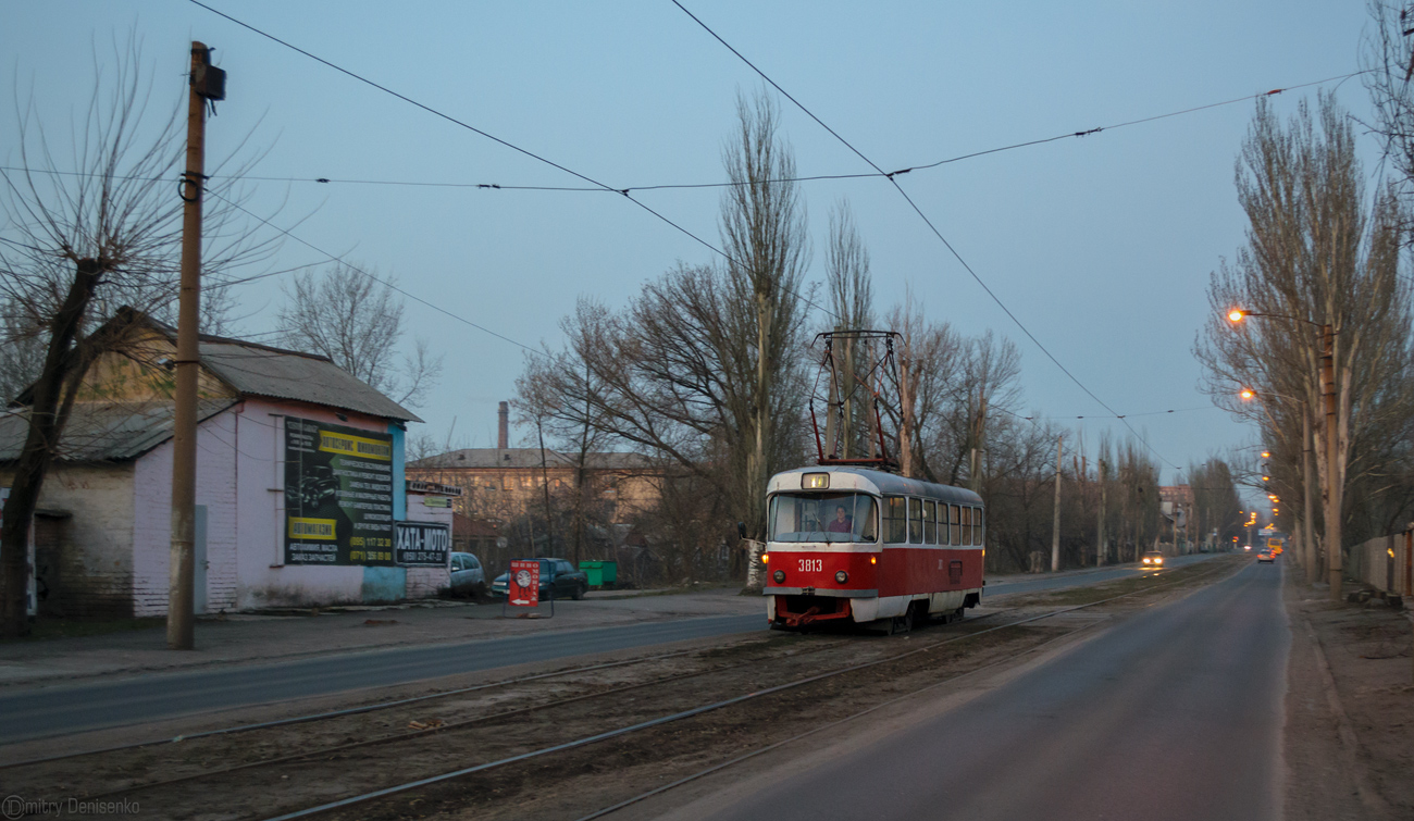 Донецк, Tatra T3SU (двухдверная) № 3813