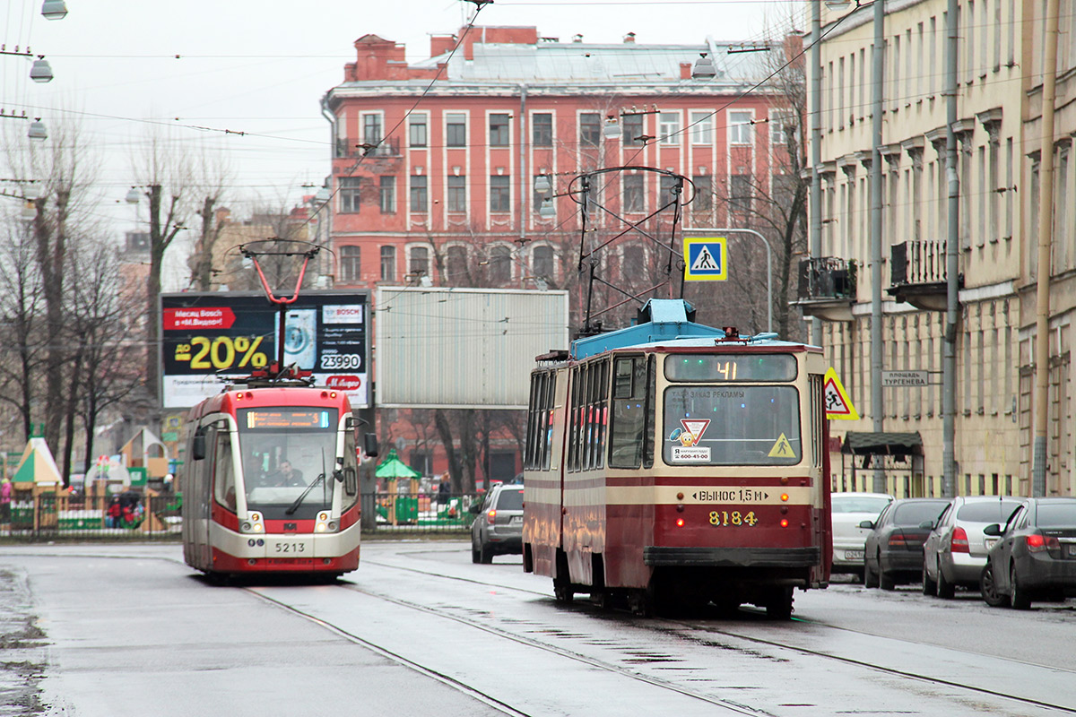 Санкт-Петербург, ЛВС-86К № 8184; Санкт-Петербург — Трамвайные линии и инфраструктура