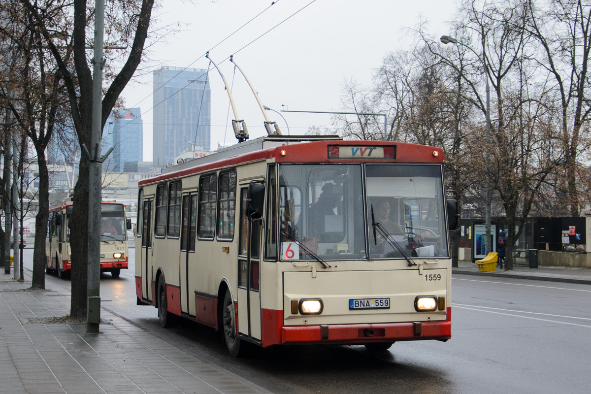 Вильнюс, Škoda 14Tr89/6 № 1559; Вильнюс — Временные плановые изменения движения