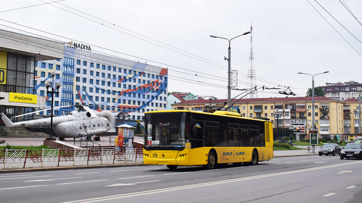 Ивано-Франковск, ЛАЗ E183D1 № 179