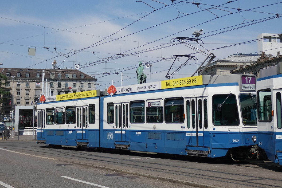 Цюрих, SWS/SWP/BBC Be 4/6 "Tram 2000" № 2027